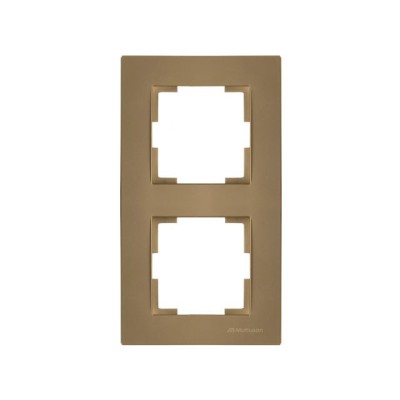 Рамка 2-ая вертикальная золотая, RITA, MUTLUSAN