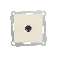 Розетка телевиз. 1-ая (скрытая, без рамки, с/з, 11dB, переходная) кремовая, DARIA, MUTLUSAN Розетка телевиз. 1-ая (скрытая, без рамки, с/з, 11dB, переходная) кремовая, DARIA, MUTLUSAN