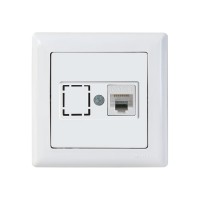 Розетка компьютерная 1xRJ45 (Cat6, скрытая) белая, DARIA, MUTLUSAN Розетка компьютерная 1xRJ45 (Cat6, скрытая) белая, DARIA, MUTLUSAN