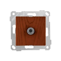 Розетка телевиз. 1-ая (скрытая, без рамки, с/з, 11dB, переходная) вишня, RITA, MUTLUSAN Розетка телевиз. 1-ая (скрытая, без рамки, с/з, 11dB, переходная) вишня, RITA, MUTLUSAN