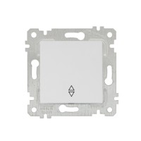 Выключатель проходной 1-клав. (скрытый, без рамки, винт. зажим) белый, RITA, MUTLUSAN Выключатель проходной 1-клав. (скрытый, без рамки, винт. зажим) белый, RITA, MUTLUSAN