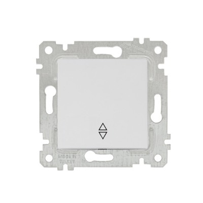 Выключатель проходной 1-клав. (скрытый, без рамки, винт. зажим) белый, RITA, MUTLUSAN Выключатель проходной 1-клав. (скрытый, без рамки, винт. зажим) белый, RITA, MUTLUSAN