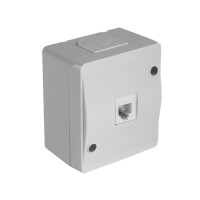 Розетка телефонная 1хRJ12 (открытая) серая, NEMLIYER, MUTLUSAN Розетка телефонная 1хRJ12 (открытая) серая, NEMLIYER, MUTLUSAN