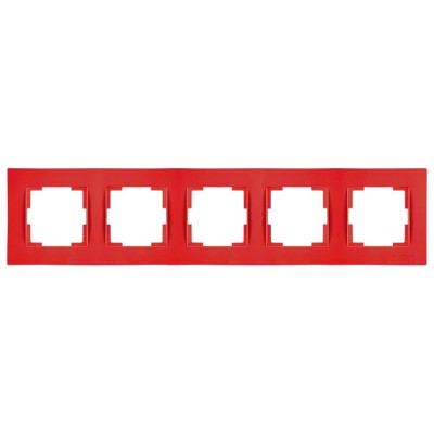 Рамка 5-ая горизонтальная красная, RITA, MUTLUSAN