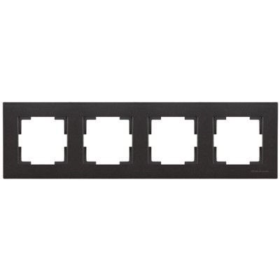 Рамка 4-ая горизонтальная черная, RITA, MUTLUSAN