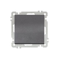 Выключатель 1-клав. двухполюсный (скрытый, винт. зажим) дымчатый, ELITRA, MUTLUSAN Выключатель 1-клав. двухполюсный (скрытый, винт. зажим) дымчатый, ELITRA, MUTLUSAN