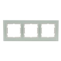 Рамка 3-ая горизонтальная белое стекло ELITRA, MUTLUSAN Рамка 3-ая горизонтальная белое стекло ELITRA, MUTLUSAN