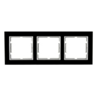 Рамка 3-ая горизонтальная черное стекло ELITRA, MUTLUSAN Рамка 3-ая горизонтальная черное стекло ELITRA, MUTLUSAN