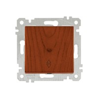 Выключатель проходной 1-клав. (скрытый, без рамки, винт. зажим) вишня, RITA, MUTLUSAN Выключатель проходной 1-клав. (скрытый, без рамки, винт. зажим) вишня, RITA, MUTLUSAN