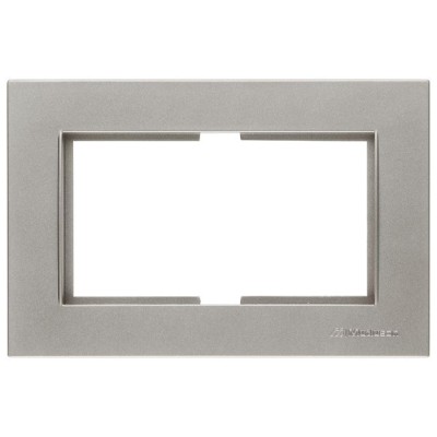 Рамка для 2-ой розетки титан, RITA, MUTLUSAN