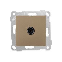 Розетка телевиз. 1-ая (скрытая, без рамки, с/з, 11dB, переходная) золото, RITA, MUTLUSAN Розетка телевиз. 1-ая (скрытая, без рамки, с/з, 11dB, переходная) золото, RITA, MUTLUSAN