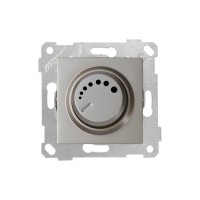 Выключатель поворотный (диммер) (скрытый, без рамки, винт. зажим, 600Вт) титан, RITA, MUTLUSAN Выключатель поворотный (диммер) (скрытый, без рамки, винт. зажим, 600Вт) титан, RITA, MUTLUSAN