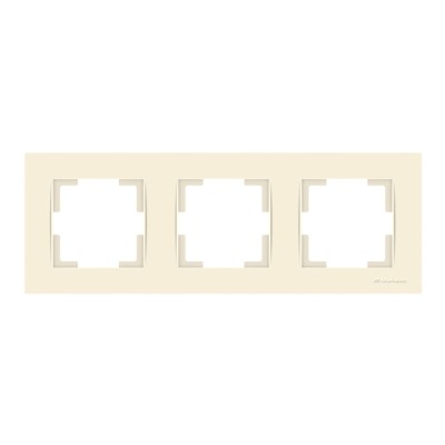 Рамка 3-ая горизонтальная кремовая, RITA, MUTLUSAN