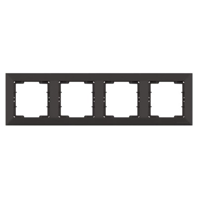 Рамка 4-ая горизонтальная черная, DARIA, MUTLUSAN