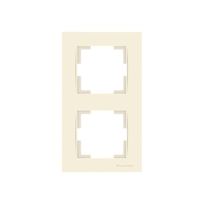 Рамка 2-ая вертикальная кремовая, RITA, MUTLUSAN