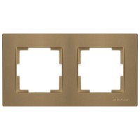 Рамка 2-ая горизонтальная золотая, RITA, MUTLUSAN Рамка 2-ая горизонтальная золотая, RITA, MUTLUSAN