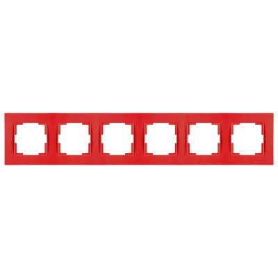 Рамка 6-ая горизонтальная красная, RITA, MUTLUSAN