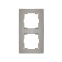 Рамка 2-ая вертикальная титан, RITA, MUTLUSAN Рамка 2-ая вертикальная титан, RITA, MUTLUSAN