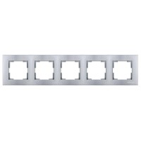 Рамка 5-ая горизонтальная серебро, RITA, MUTLUSAN