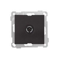 Розетка телевиз. 1-ая (скрытая, без рамки, с/з, 11dB, переходная) черная, DARIA, MUTLUSAN Розетка телевиз. 1-ая (скрытая, без рамки, с/з, 11dB, переходная) черная, DARIA, MUTLUSAN