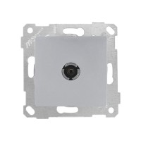 Розетка телевиз. 1-ая (скрытая, без рамки, с/з, 11dB, переходная) серебро, RITA, MUTLUSAN Розетка телевиз. 1-ая (скрытая, без рамки, с/з, 11dB, переходная) серебро, RITA, MUTLUSAN