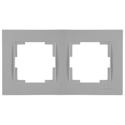 Рамка 2-ая горизонтальная серая, RITA, MUTLUSAN