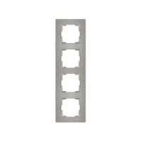 Рамка 4-ая вертикальная титан, RITA, MUTLUSAN Рамка 4-ая вертикальная титан, RITA, MUTLUSAN