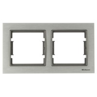 Рамка 2-ая горизонтальная алюминий ELITRA, MUTLUSAN Рамка 2-ая горизонтальная алюминий ELITRA, MUTLUSAN