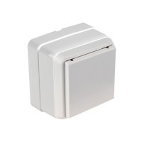 Розетка 1-ая (открытая, с/з, с крышкой) белая, BRON, MUTLUSAN Розетка 1-ая (открытая, с/з, с крышкой) белая, BRON, MUTLUSAN