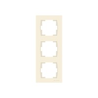 Рамка 3-ая вертикальная кремовая, RITA, MUTLUSAN Рамка 3-ая вертикальная кремовая, RITA, MUTLUSAN