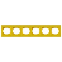 Рамка 6-ая горизонтальная желтая, RITA, MUTLUSAN