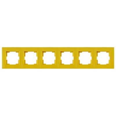Рамка 6-ая горизонтальная желтая, RITA, MUTLUSAN