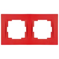 Рамка 2-ая горизонтальная красная, RITA, MUTLUSAN