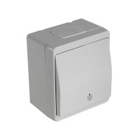 Выключатель кнопочный (открытый) серый, NEMLIYER, MUTLUSAN