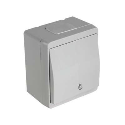 Выключатель кнопочный (открытый) серый, NEMLIYER, MUTLUSAN