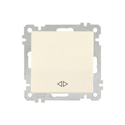 Выключатель промежуточный многопозиционный (скрытый, без рамки, пруж. зажим) кремовый, DARIA, MUTLUS