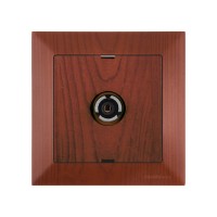 Розетка телевиз. 1-ая (скрытая, с/з, 11dB, переходная) вишня, DARIA, MUTLUSAN Розетка телевиз. 1-ая (скрытая, с/з, 11dB, переходная) вишня, DARIA, MUTLUSAN