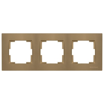 Рамка 3-ая горизонтальная золотая, RITA, MUTLUSAN