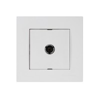 Розетка ТВ (переходная, скрытая) белая, RITA, MUTLUSAN Розетка ТВ (переходная, скрытая) белая, RITA, MUTLUSAN