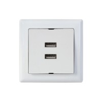 Розетка компьютерная 2хUSB (скрытая, горизонт.) белая, DARIA, MUTLUSAN Розетка компьютерная 2хUSB (скрытая, горизонт.) белая, DARIA, MUTLUSAN
