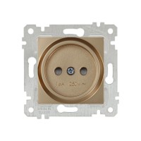 Розетка 1-ая (скрытая, без рамки, б/з) золото, RITA, MUTLUSAN Розетка 1-ая (скрытая, без рамки, б/з) золото, RITA, MUTLUSAN