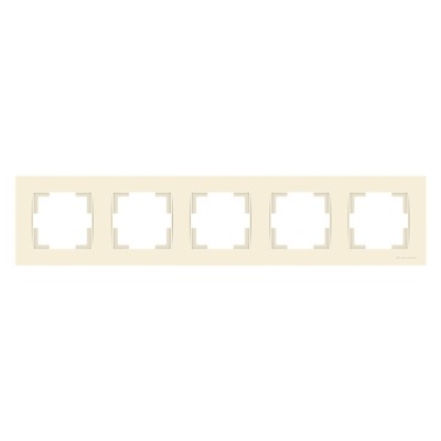 Рамка 5-ая горизонтальная кремовая, RITA, MUTLUSAN
