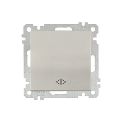 Выключатель промежуточный многопозиционный (скрытый, без рамки, пруж. зажим) титан, DARIA, MUTLUSAN