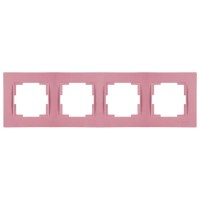 Рамка 4-ая горизонтальная розовая, RITA, MUTLUSAN