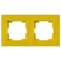 Рамка 2-ая горизонтальная желтая, RITA, MUTLUSAN