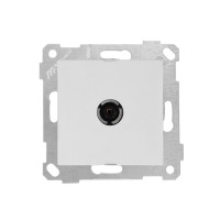 Розетка телевиз. 1-ая (скрытая, без рамки, с/з, 11dB, переходная) белая, RITA, MUTLUSAN Розетка телевиз. 1-ая (скрытая, без рамки, с/з, 11dB, переходная) белая, RITA, MUTLUSAN