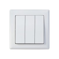Выключатель 3-клав. (скрытый, винт. зажим) белый, DARIA, MUTLUSAN Выключатель 3-клав. (скрытый, винт. зажим) белый, DARIA, MUTLUSAN