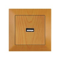 Розетка 1-ая USB (скрытая) дуб, DARIA, MUTLUSAN Розетка 1-ая USB (скрытая) дуб, DARIA, MUTLUSAN