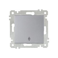 Выключатель проходной 1-клав. (скрытый, без рамки, пруж. зажим) серебро, RITA, MUTLUSAN Выключатель проходной 1-клав. (скрытый, без рамки, пруж. зажим) серебро, RITA, MUTLUSAN