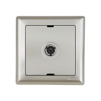 Розетка ТВ (переходная, скрытая) титан, DARIA, MUTLUSAN Розетка ТВ (переходная, скрытая) титан, DARIA, MUTLUSAN